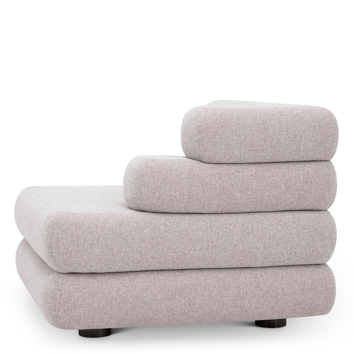 Angled view of Outdoor Modular Sofa Malaga - Right showing proportions and detailing (Image 11)