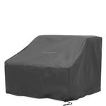 Lifestyle angle of Outdoor Modular Sofa Malaga - Right with refined Mauritius Light Grey tones (Image 16)