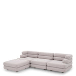 Alternate perspective of Outdoor Modular Sofa Malaga - Left — Mauritius Light Grey finish (Image 6)