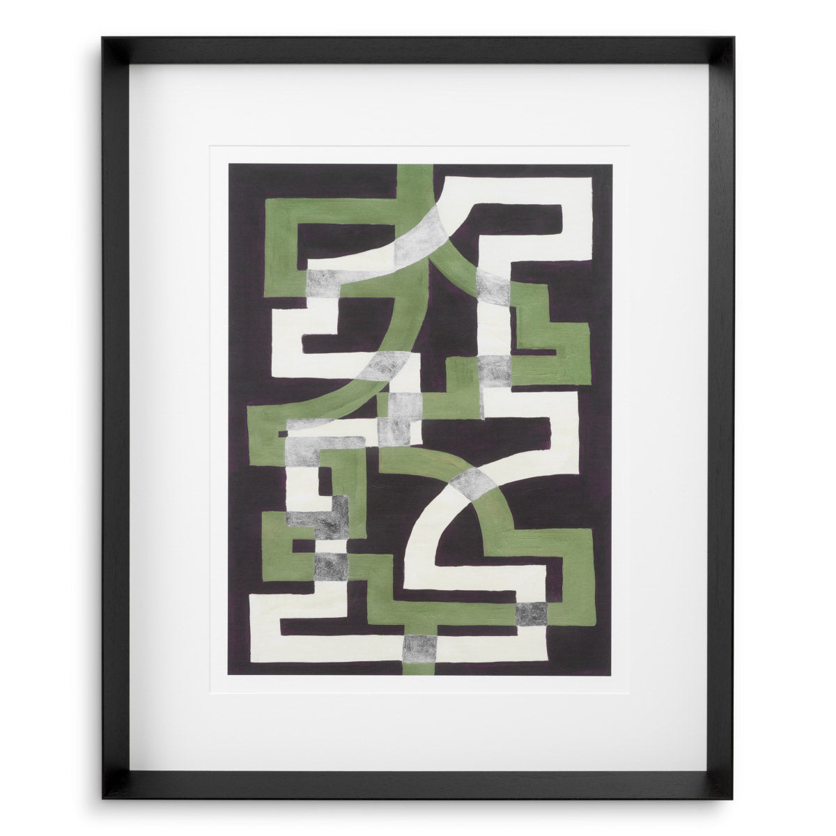 Print Window Trellis by Michael Willett set of 2 Black wooden frame | clear glass Accessories 120719 4