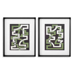 Print Window Trellis by Michael Willett set of 2 Black wooden frame | clear glass Accessories 120719 9