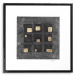 Print Black Squares by Michael Willett set of 2 Black wooden frame | clear glass Accessories 120722 4