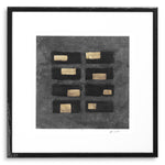 Print Black Squares by Michael Willett set of 2 Black wooden frame | clear glass Accessories 120722 5