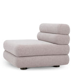 Close-up of Outdoor Modular Sofa Malaga - Middle highlighting Polyester and Mauritius Light Grey (Image 10)