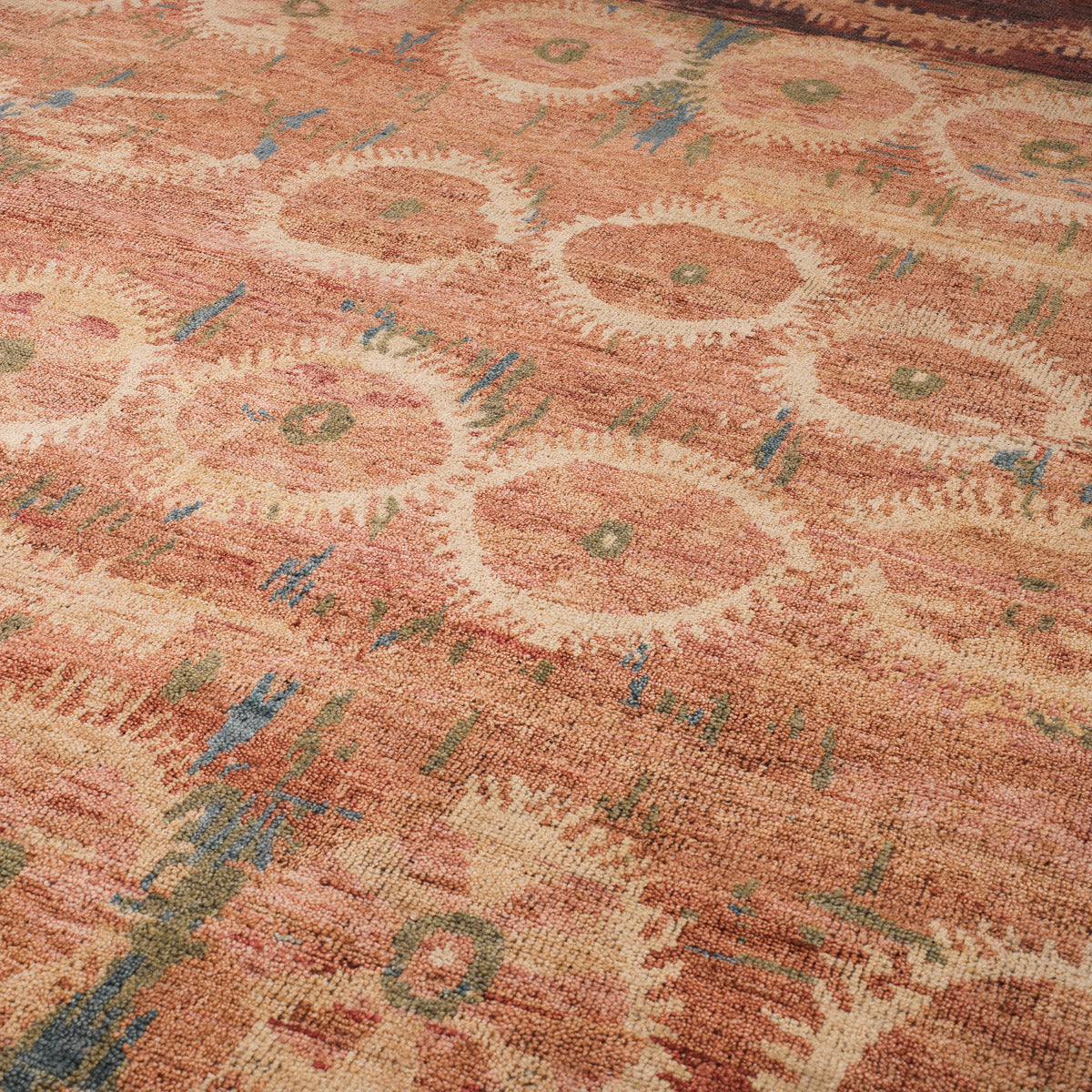 Eichholtz Rug Marlton 78.74" X 118.11" — Brown, Orange, Hand Knotted, 100% Wool Pile hero image (Image 1)