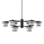 Alternate perspective of Chandelier Andromeda — Bronze Highlight, Smoke Glass finish (Image 6)