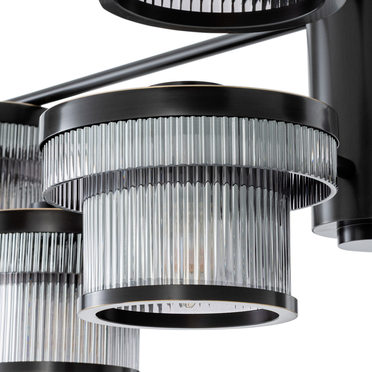 Eichholtz Chandelier Andromeda — Bronze Highlight, Smoke Glass hero image (Image 9)