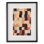 Angled view of Prints Sun Baked Mosaïc by Grace Popp set of 2 showing proportions and detailing (Image 3)