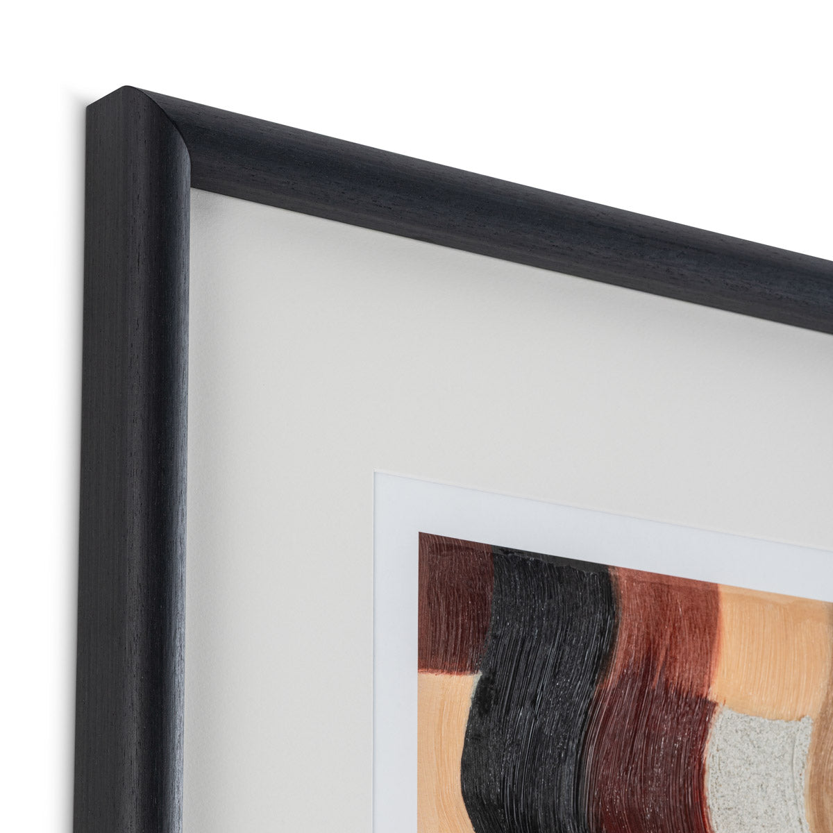 Alternate perspective of Prints Sun Baked Mosaïc by Grace Popp set of 2 — Black Wooden Frame, Clear Glass finish (Image 6)