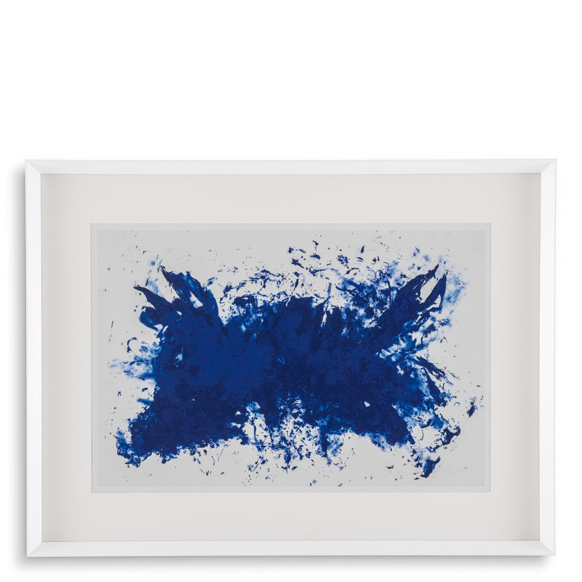 Eichholtz Print Hommage by Yves Klein — White Frame, Clear Glass hero image (Image 1)