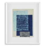 Angled view of Prints Paper Colorfields by Michael Willett set of 2 showing proportions and detailing (Image 3)