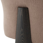 Alternate perspective of Chair Thorndale — Withmore Greige, Black Feet finish (Image 6)