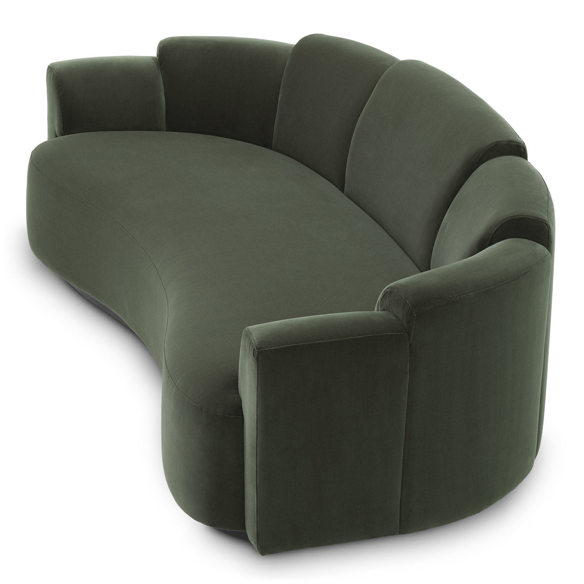Alternate perspective of Sofa Marbella — Torrin Green Velvet finish (Image 6)