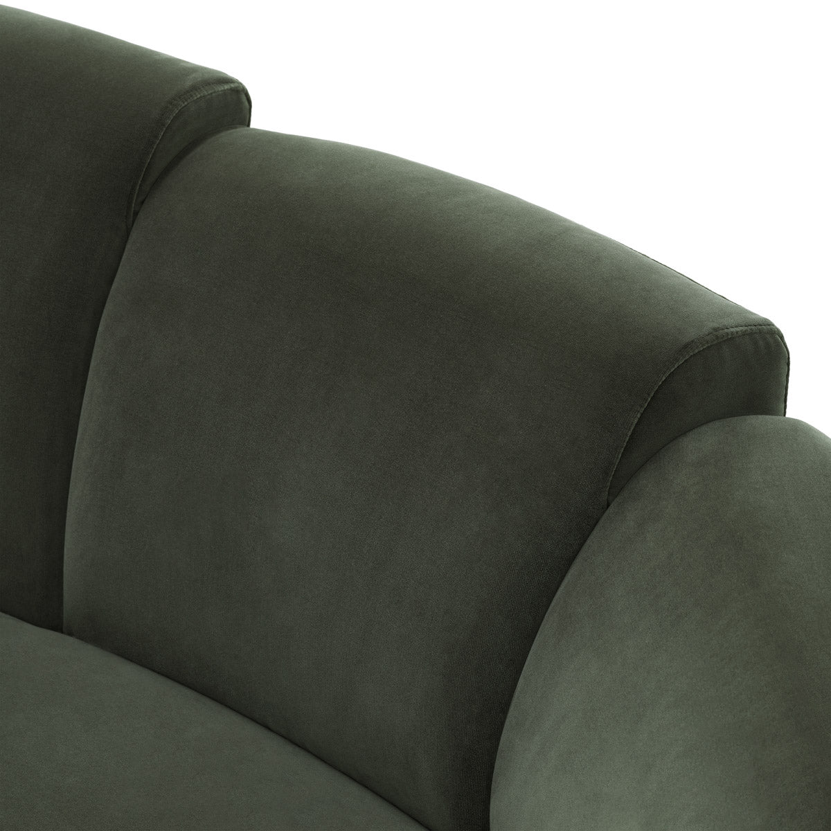 Lifestyle angle of Sofa Marbella with refined Torrin Green Velvet tones (Image 8)