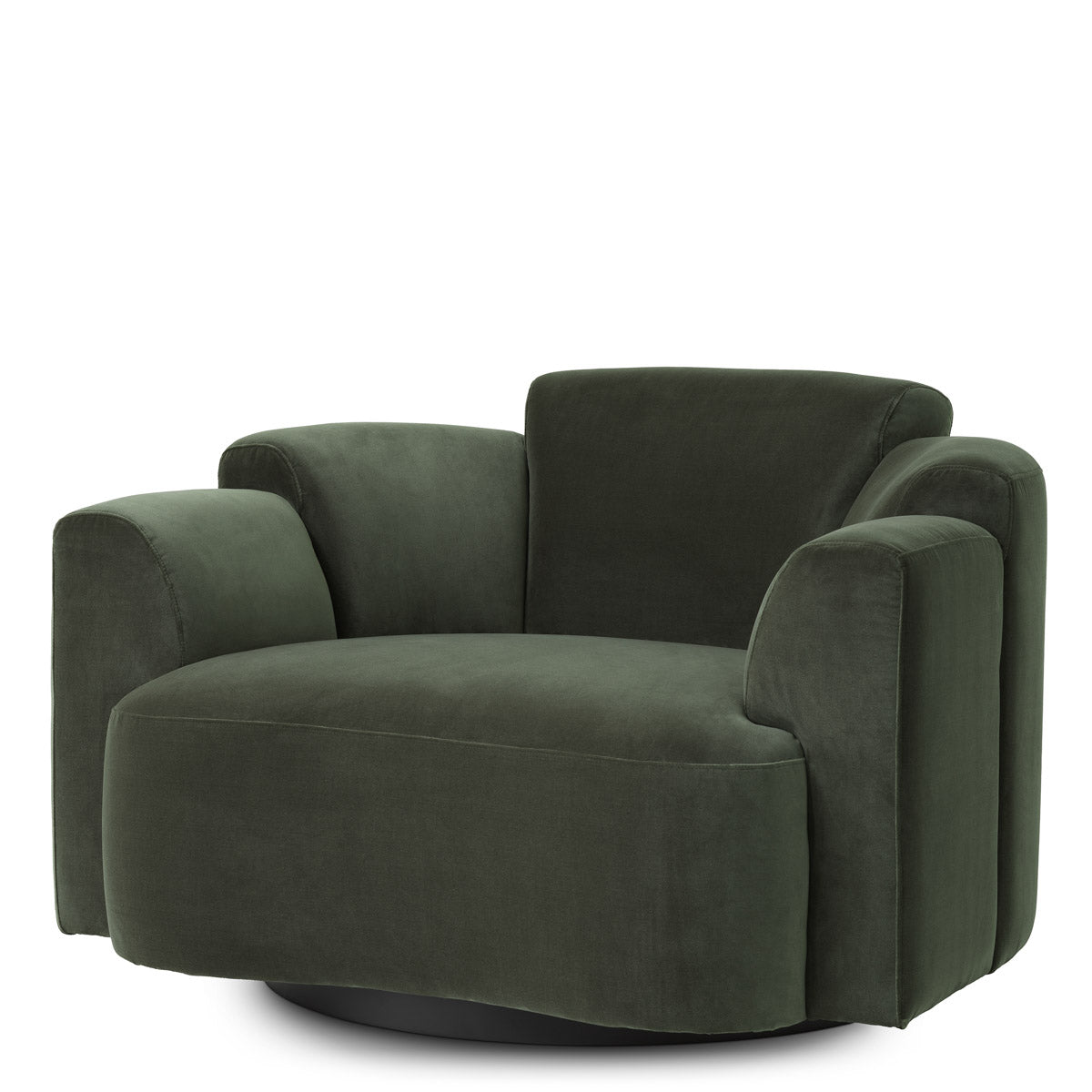 Eichholtz Swivel Chair Marbella — Torrin Green Velvet hero image (Image 1)