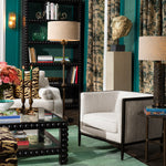 Close-up of Chair Lauriston highlighting Linen, Polyester, Acrylic and Black, Ardent Cream, Dravon Cream (Image 10)