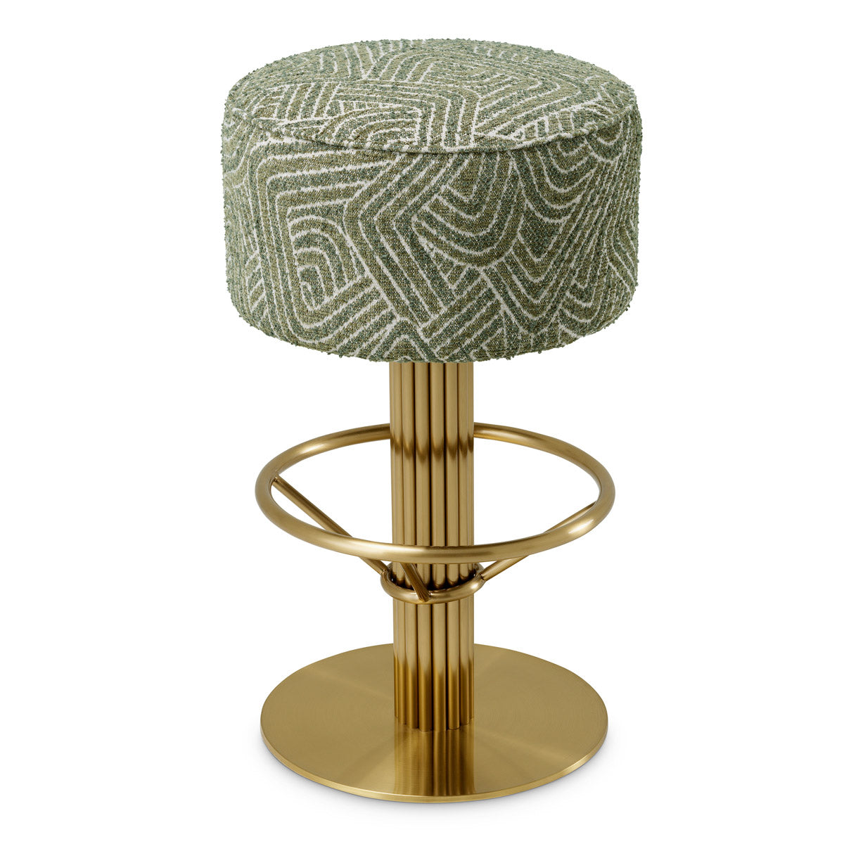 Angled view of Bar Stool Carleton showing proportions and detailing (Image 3)