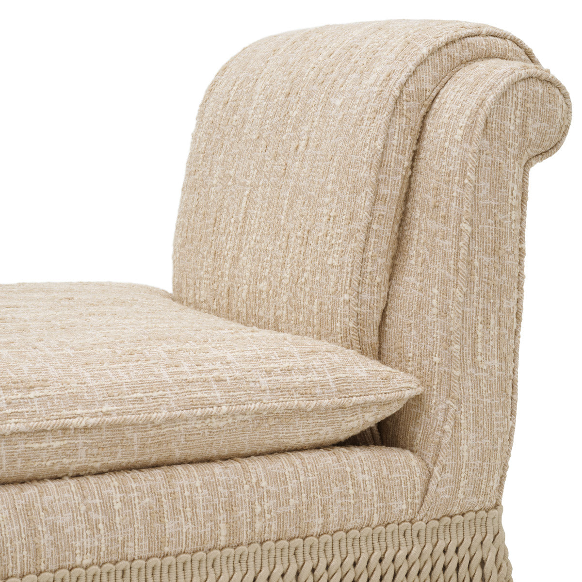 Alternate perspective of Chair Fairburn — Bouclé Sonata Cream finish (Image 6)