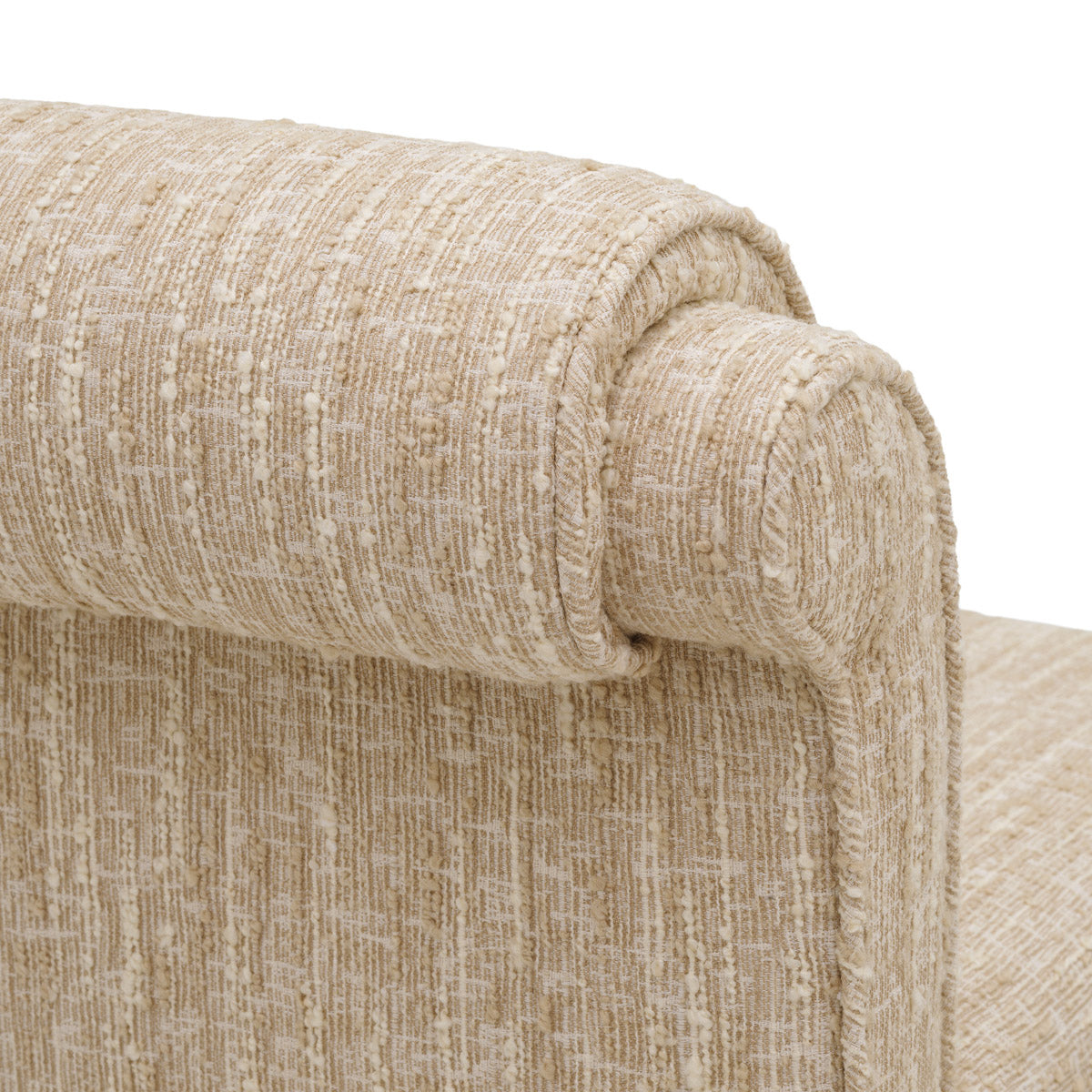 Lifestyle angle of Chair Fairburn with refined Bouclé Sonata Cream tones (Image 8)