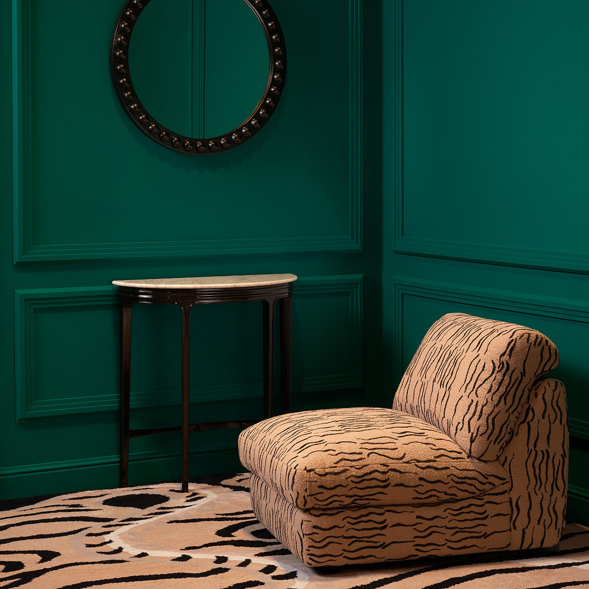 Close-up of Chair Alden highlighting Polyester and Bellord Camel (Image 10)