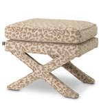 Eichholtz Stool Cordoba — Harley Leopard Beige hero image (Image 1)