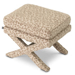 Stool Cordoba by Eichholtz in a styled setting — Harley Leopard Beige (Image 4)