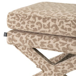Alternate perspective of Stool Cordoba — Harley Leopard Beige finish (Image 6)