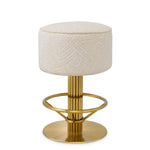 Eichholtz Counter Stool Carleton — Brushed Brass, Camari Cream, Swivel Base hero image (Image 1)