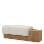 Eichholtz Bench Colburn — Brown Veneer, Kempton Beige hero image (Image 1)