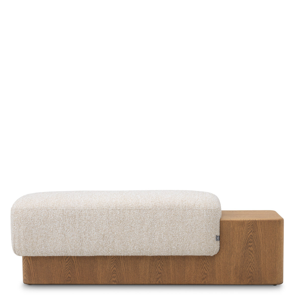 Alternate perspective of Bench Colburn — Brown Veneer, Kempton Beige finish (Image 6)