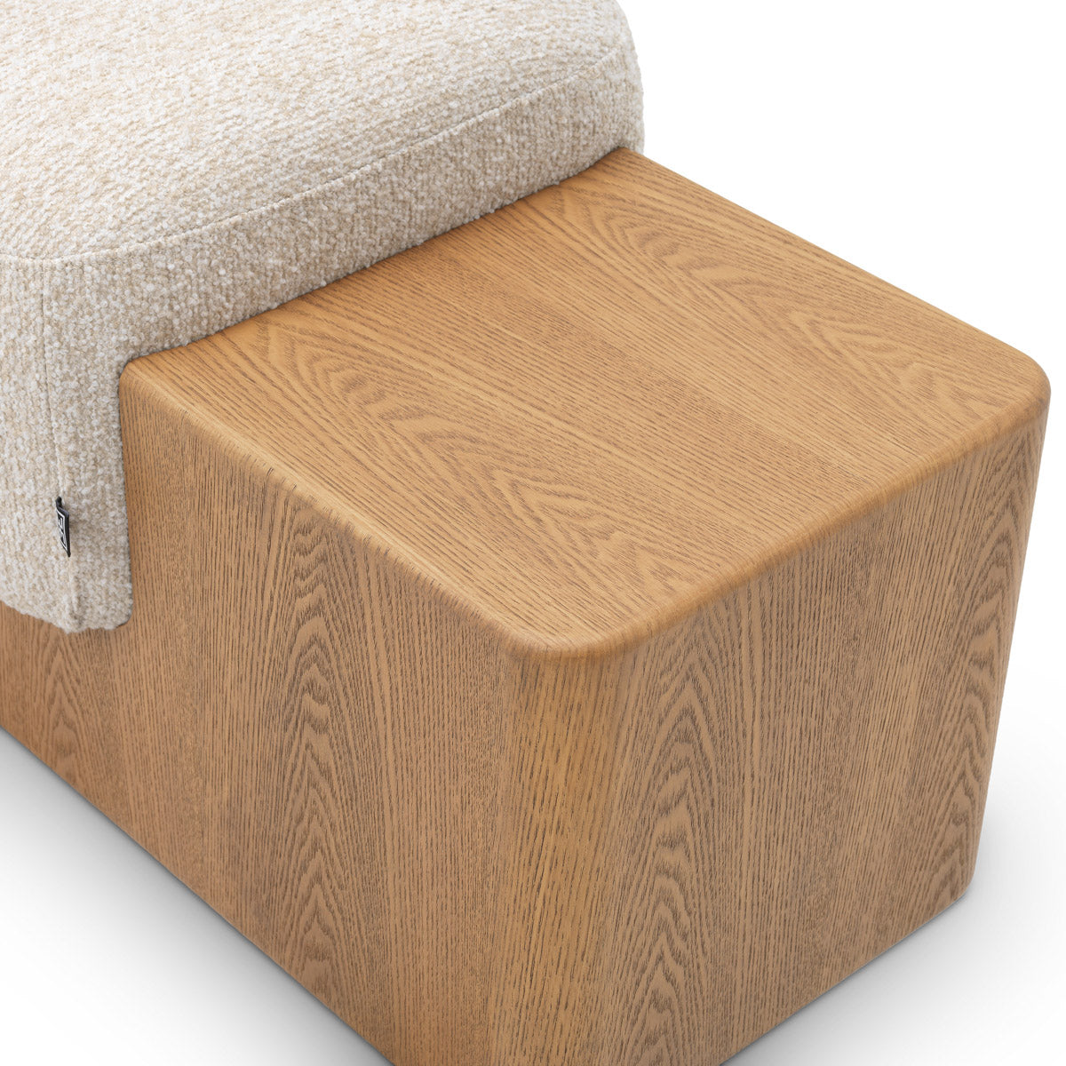 Eichholtz Bench Colburn — Brown Veneer, Kempton Beige hero image (Image 9)