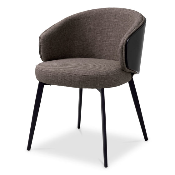 Dining Chair Camerota Scalea grey | black wooden back | black legs Chairs & Sofas A118262