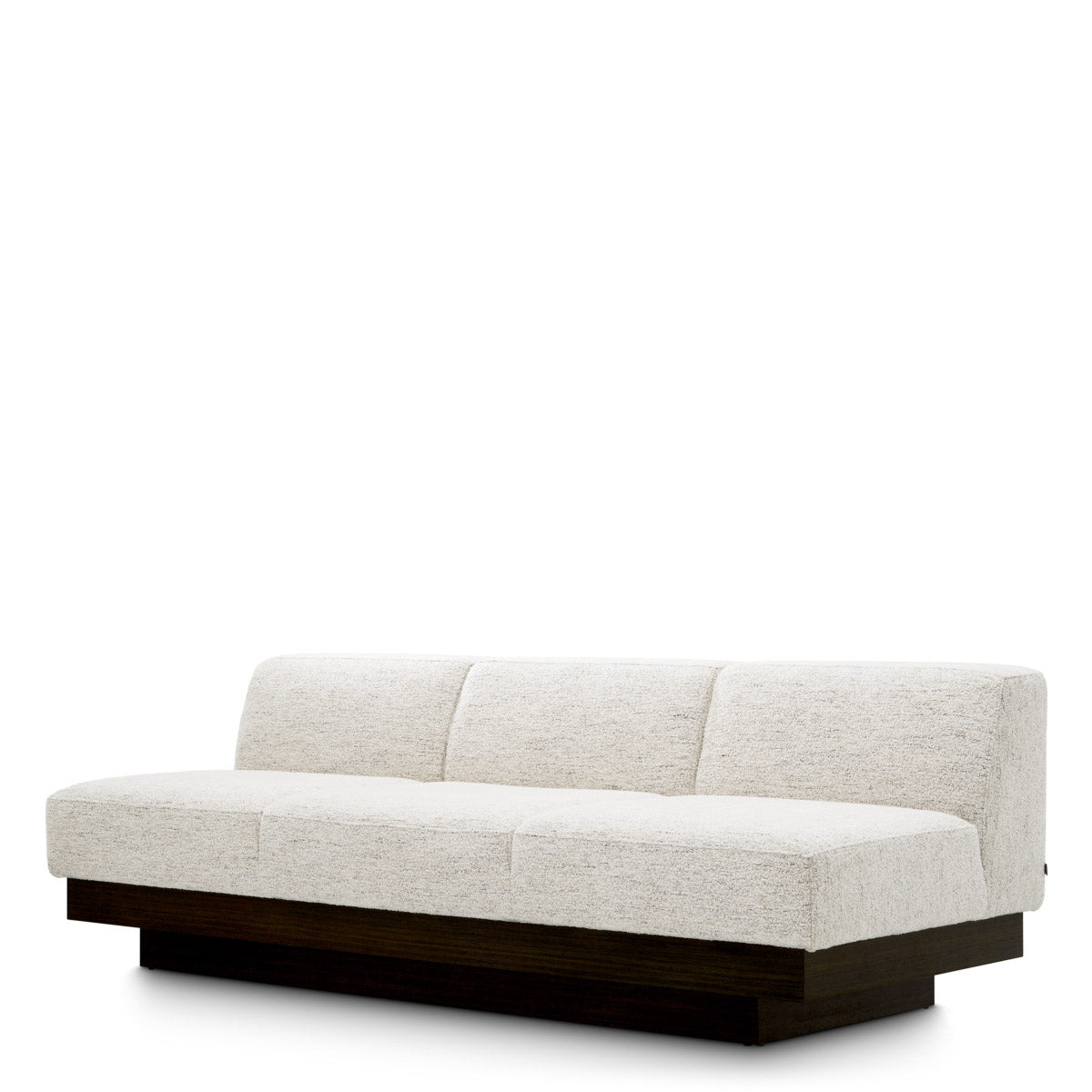 Sofa Bastion Seashell off-white | charcoal veneer base 50% polyester | 50% viscose Chairs & Sofas A118683 2