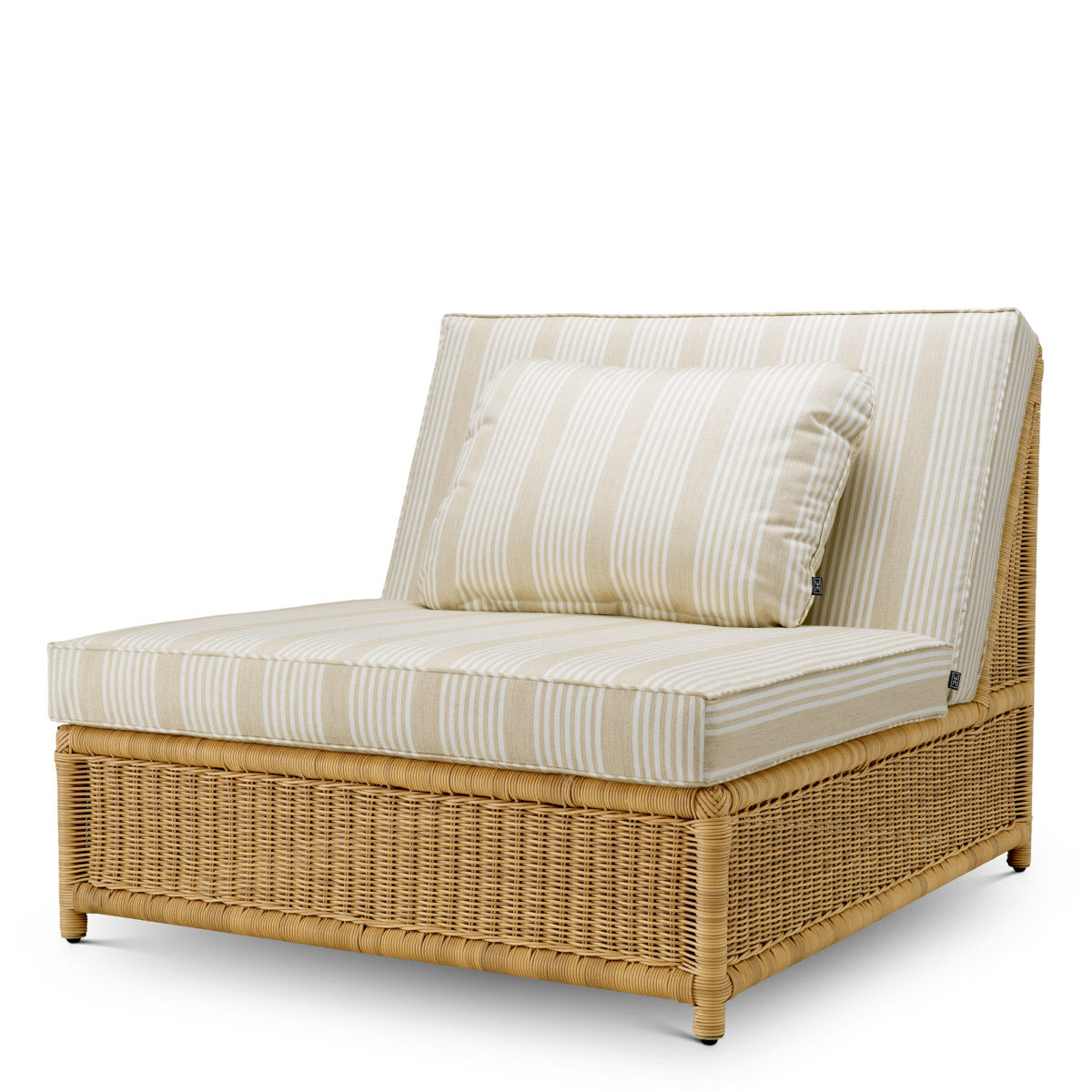 Outdoor Modular Chair Hampton Saville beige | faux rattan 43% polyester | 57% acrylic Outdoor A119474 2