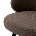 Bar Stool Camerota Scalea grey | black wooden back | black legs | swivel 100% polyester Chairs & Sofas A119537 8