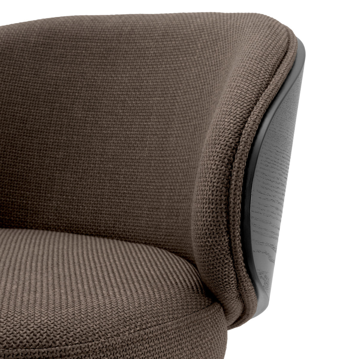 Bar Stool Camerota Scalea grey | black wooden back | black legs | swivel 100% polyester Chairs & Sofas A119537 9