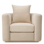 Chair Amadeo Natural oak veneer | renato ecru 51% recycled polyester | 49% polyester Chairs & Sofas A119568 4