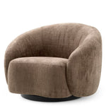 Swivel Chair Amore Avelin brown | black swivel base 100% polyester Chairs & Sofas A119810 9