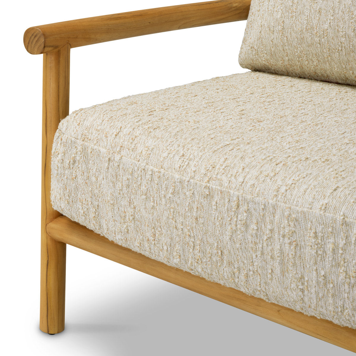 Outdoor Chair Ombria Natural teak | arden natural 100% polyester Outdoor A120255 7