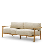 Outdoor Sofa Ombria Natural teak | arden natural 100% polyester Outdoor A120256 2