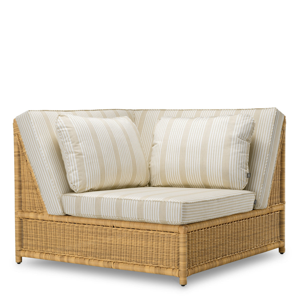 Outdoor Modular Chair Hampton corner Faux rattan | saville beige 43% polyester | 57% acrylic Outdoor A120305 2