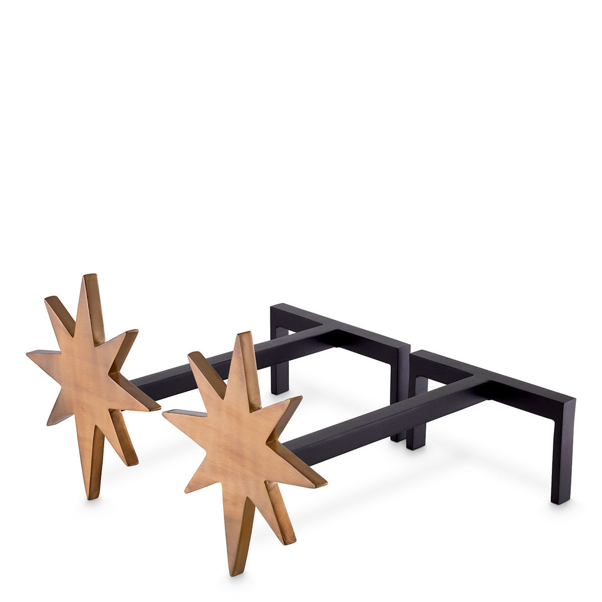 Eichholtz Andiron Star set of 2 Andiron Star makes for an accessory that adapts to any decor style. Made of wrought