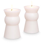 Eichholtz Artificial Candle Arto S set of 2 This set of 2 stylish and modern large white Artificial Candles is ideal for creating