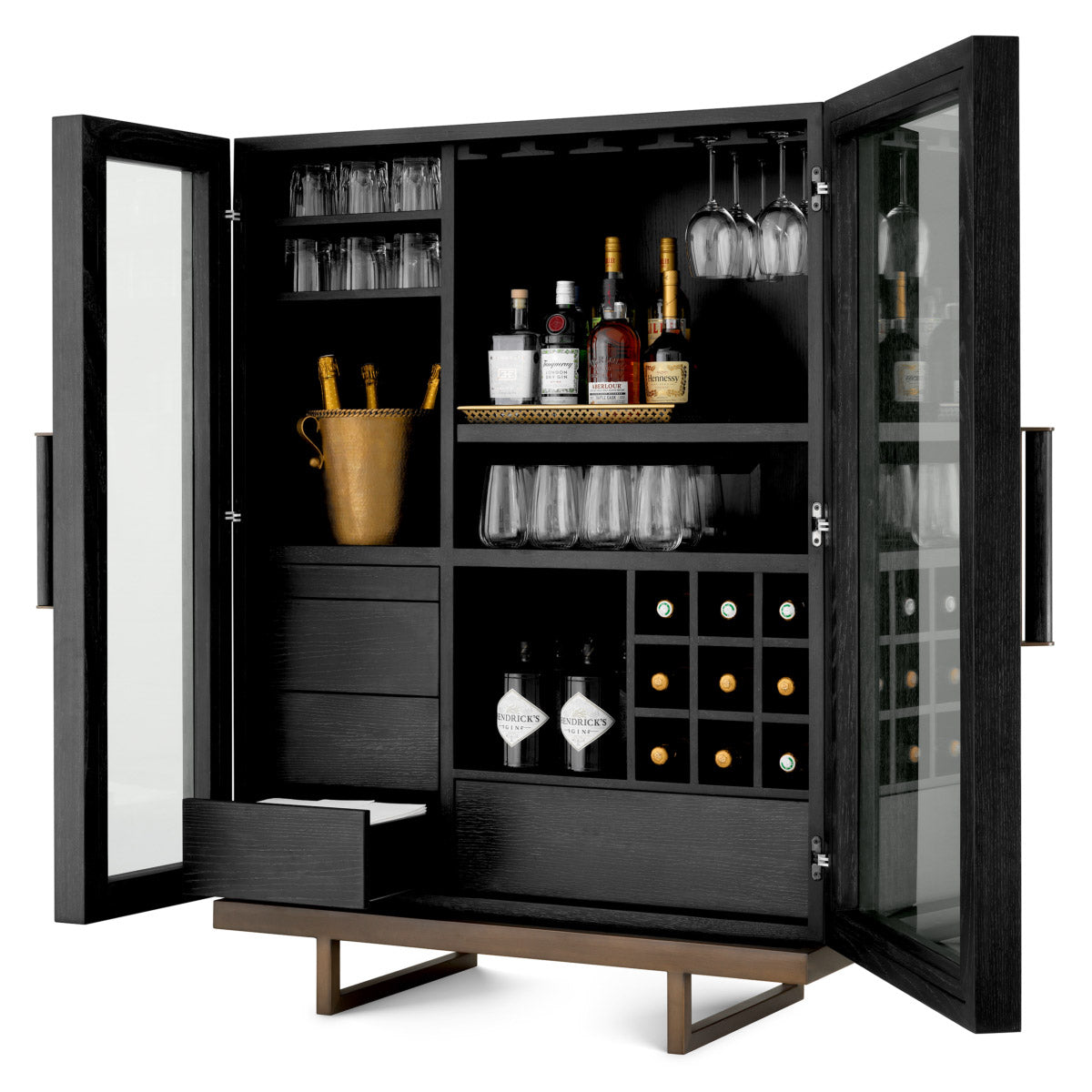 Eichholtz Bar Cabinet Connaught choice for high-end interiors. Bar Cabinet Connaught Crafted by Eichholtz this wine cabinet pairs refined