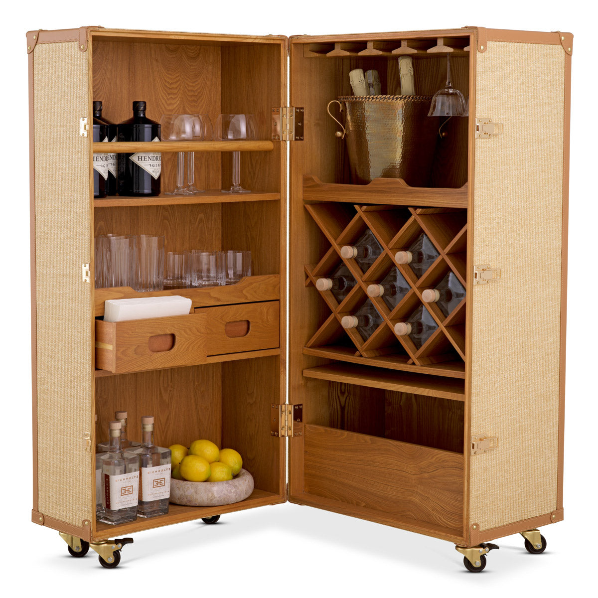 Eichholtz Bar Cabinet Martini Bianco The stylish Bar Cabinet Martini is the epitome of sophistication. With the timeless charm of
