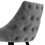 Eichholtz Bar Stool Cedro into your home with the Cedro Bar Stool. Featuring a clarck grey upholstered seat with