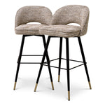 Eichholtz Bar Stool Cliff Create a wow-worthy dining room with the Cliff Bar Stool, which comes in a 2-piece