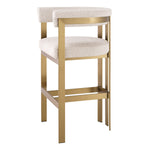 Eichholtz Bar Stool Clubhouse The brushed brass finish adds a touch of luxury, making it a statement piece for