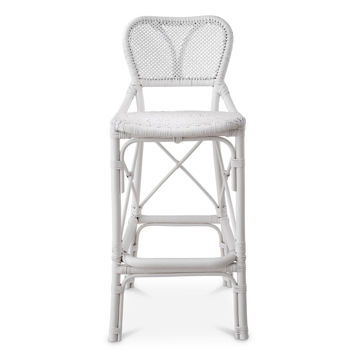 Eichholtz Bar Stool Colony Crafted from resilient rattan, this bar stool embodies a harmonious blend of charm and durability.