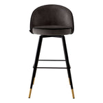 Eichholtz Bar Stool Cooper set of 2 exude elegance. The swivel seats add a touch of modernity and convenience, perfect for any